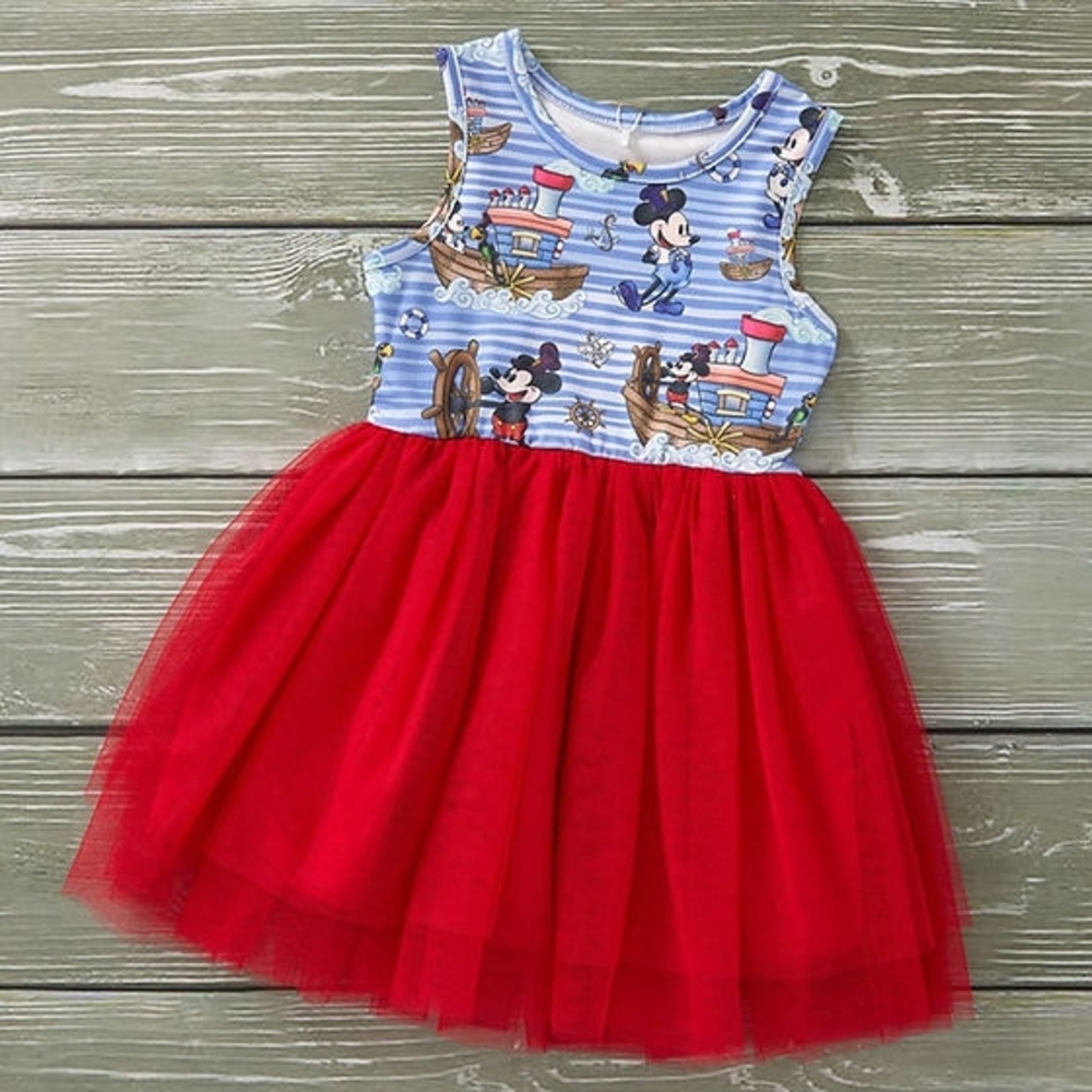 Disney Red and Blue Character Dress